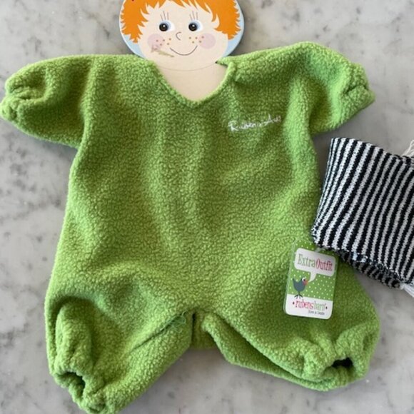 RUBENS BARN SWEDEN Kids/Ark Outfit Green Frog with Scarf Extra Outfit - Picture 2 of 13